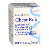 Foster & Thrive™ Chest Rub 4.8% - 1.2% - 2.6% Strength Ointment 3.5 oz. (1235084_EA) 1/EA