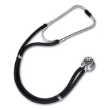 W.A. Baum Sprague Stethoscope Black 2-Tube 30 Inch Tube Double Sided Chestpiece (709505_EA) 1/EA
