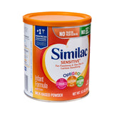 Similac Sensitive® Infant Formula Unflavored 12.5 oz. Can Powder Iron Lactose Sensitivity (746700_CS) 6/CS