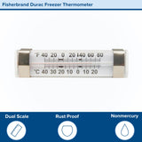 Fisherbrand™ Durac® Refrigerator / Freezer Thermometer Fahrenheit / Celsius -40° to +80°F (-40° to +25°C) Without External Probe Wall Mount Does Not Require Power (822793_EA) 1/EA