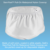 Sani-Pant™ Protective Underwear Unisex Nylon / Plastic Large Pull On Reusable (734978_EA) 1/EA