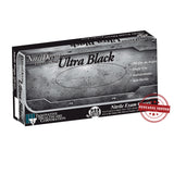 NitriDerm® Ultra Black Exam Glove X-Small NonSterile Nitrile Standard Cuff Length Textured Fingertips Black Chemo Tested / Fentanyl Tested (887837_BX) 100/BX