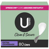 U by Kotex® Clean & Secure Panty Liner Breathable Regular Absorbency (1084638_PK) 80/PK