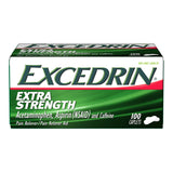 Excedrin® Extra Strength Pain Relief 250 mg - 250 mg - 65 mg Strength Acetaminophen / Aspirin / Caffeine Capsule 100 per Bottle (1261057_BT) 1/BT