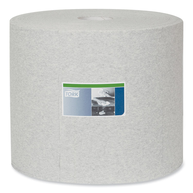 Tork® Industrial Cleaning Cloths, 1-Ply, 12.6 x 13.3, Gray, 1,050 Wipes/Roll (TRK520305)