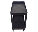 Impact® Two Shelf Utility Cart, 32"x18", Black, 1/Case (IMP7002IP) Each
