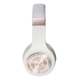 Morpheus 360® SERENITY Stereo Wireless Headphones with Microphone, 3 ft Cord, White/Rose Gold (MHSHP5500R) Each