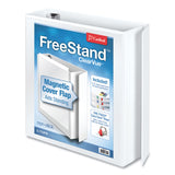Cardinal® FreeStand Easy Open Locking Slant-D Ring Binder, 3 Rings, 2" Capacity, 11 x 8.5, White (CRD43120) Each