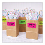 Avery® High-Visibility Permanent Laser ID Labels, 2 x 4, Neon Assorted, 500/Pack (AVE5956) Box of 500