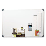 Quartet® Euro-Style Magnetic Dry-Erase Aluminum Frame Boards, 36 x 24, White Surface, Silver Aluminum Frame (QRT79378) Each