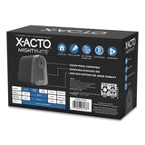X-ACTO® Model 19501 Mighty Mite Home Office Electric Pencil Sharpener, AC-Powered, 3.5 x 5.5 x 4.5, Black/Gray/Smoke (EPI19501X) Each