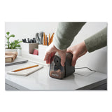 X-ACTO® Model 19501 Mighty Mite Home Office Electric Pencil Sharpener, AC-Powered, 3.5 x 5.5 x 4.5, Black/Gray/Smoke (EPI19501X) Each