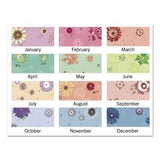 AT-A-GLANCE® Paper Flowers Desk Pad, Floral Artwork, 22 x 17, Black Binding, Clear Corners, 12-Month (Jan to Dec): 2026 (AAG5035) Each