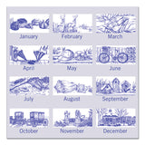 AT-A-GLANCE® Illustrator's Edition Wall Calendar, Victorian Illustrations Artwork, 12 x 12, White/Blue Sheets, 12-Month (Jan to Dec): 2026 (AAGG100017) Each