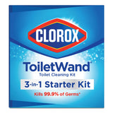 Clorox® ToiletWand Disposable Toilet Cleaning System: Handle, Caddy and Refills, White (CLO03191) 1 Kit