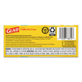 Glad® OdorShield Quick-Tie Small Trash Bags, 4 gal, 0.5 mil, 8" x 18", White, 26 Bags/Box, 6 Boxes/Carton (CLO78812) Case of 156