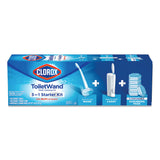 Clorox® ToiletWand Disposable Toilet Cleaning System: Handle, Caddy and Refills, White, 6/Carton (CLO03191CT) 1 Kit