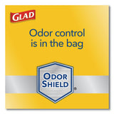 Glad® ForceFlex Kitchen Drawstring Trash Bags, 13 gal, 23.75" x 25.4", White, 120/Box (CLO79158) Box of 120
