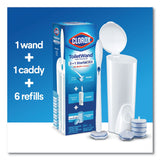 Clorox® ToiletWand Disposable Toilet Cleaning System: Handle, Caddy and Refills, White (CLO03191) 1 Kit