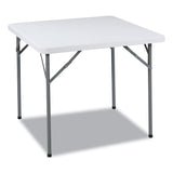 Iceberg IndestrucTable Classic Folding Table, Square, 34" x 34" x 29", Platinum Granite (ICE65253) Each