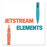 uniball® Jetstream Elements Hybrid Gel Pen, Retractable, Medium 1 mm, Assorted Ink and Barrel Colors, 5/Pack (UBC70138) Pack of 5