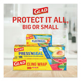 Glad® ClingWrap Plastic Wrap, 200 Square Foot Roll, Clear, 12 Rolls/Carton (CLO00020CT) Case of 12