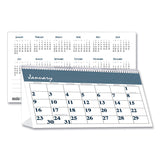 House of Doolittle™ Bar Harbor Recycled Desk Tent Monthly Calendar, 7 x 4.25, White/Blue Sheets, 12-Month (Jan to Dec): 2026 (HOD3679) Each