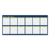 House of Doolittle™ Recycled Reversible Yearly Wall Planner, 60 x 26, White/Blue/Yellow Sheets, 12-Month (Jan to Dec): 2026 (HOD3974) Each