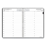 House of Doolittle™ 24/7 Recycled Daily Appointment Book/Monthly Planner, 10 x 7, Black Cover, 12-Month (Jan to Dec): 2026 (HOD289632) Each