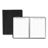 House of Doolittle™ Four-Person Group Practice Daily Appointment Book, 11 x 8.5, Black Cover, 12-Month (Jan to Dec): 2026 (HOD28202) Each