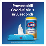 Clorox® Disinfecting Wipes, Easy Pull Pack, 1-Ply, 8 x 7, Fresh Scent, White, 75 Towels/Box, 6 Boxes/Carton (CLO31430) Case of 6
