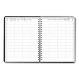 House of Doolittle™ Four-Person Group Practice Daily Appointment Book, 11 x 8.5, Black Cover, 12-Month (Jan to Dec): 2026 (HOD28202) Each