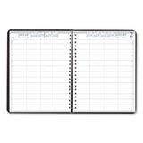 House of Doolittle™ Executive Series Four-Person Group Practice Daily Appointment Book, 11 x 8.5, Black Hard Cover, 12-Month (Jan to Dec): 2026 (HOD28292) Each