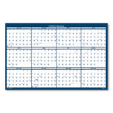 House of Doolittle™ Recycled Poster Style Reversible/Erasable Yearly Wall Calendar, 66 x 33, White/Blue/Gray Sheets, 12-Month (Jan to Dec): 2026 (HOD3962) Each