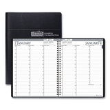 House of Doolittle™ Recycled Professional Weekly Planner, 15-Minute Appts, 11 x 8.5, Black Wirebound Soft Cover, 24-Month: Jan 2026 to Dec 2027 (HOD272002) Each
