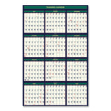 House of Doolittle™ Four Season Erasable Business/Academic Recycled Wall Calendar, 24 x 37, 12-Month(July-June): 2025-26, 12-Month(Jan-Dec): 2026 (HOD391) Each