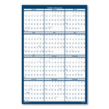 House of Doolittle™ Recycled Poster Style Reversible/Erasable Yearly Wall Calendar, 32 x 48, White/Blue/Gray Sheets, 12-Month (Jan to Dec): 2026 (HOD3961) Each
