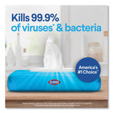 Clorox® Disinfecting Wipes, Easy Pull Pack, 1-Ply, 8 x 7, Lemon Scent, White, 75 Towels/Box, 6 Boxes/Carton (CLO31404) Case of 6