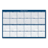 House of Doolittle™ Reversible/Erasable Two-Year Wall Calendar, 24 x 37, Light Blue/Blue/White Sheets, 24-Month: Jan 2026 to Dec 2027 (HOD3964) Each