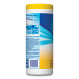 Clorox® Disinfecting Wipes, 1-Ply, 7 x 8, Crisp Lemon, White, 35/Canister, 12 Canisters/Carton (CLO01594CT) Case of 12