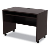 Alera® Alera Valencia Series Mobile Workstation Desk, 41.38" x 23.63" x 30", Espresso (ALEVA204224ES) Each