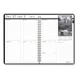 House of Doolittle™ Black-on-White Photo Weekly Appointment Book, Landscape Photography, 11 x 8.5, Black Cover, 12-Month (Jan to Dec): 2026 (HOD217102) Each