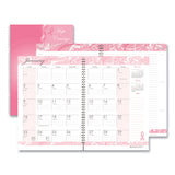 House of Doolittle™ Breast Cancer Awareness Recycled Ruled Monthly Planner/Journal, 10 x 7, Pink Cover, 12-Month (Jan to Dec): 2026 (HOD5226) Each