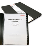 Universal® Weekly Planner, 11 x 8, Black Cover, 14-Month: Dec 2025 to Jan 2027 (UNV71000) Each