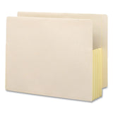 Smead™ Manila End Tab File Pockets with Tyvek-Lined Gussets, 3.5" Expansion, Letter Size, Manila, 10/Box (SMD75164) Pack of 10