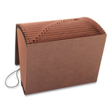 Smead™ TUFF Expanding Wallet, 21 Sections, Elastic Cord Closure, 1/21-Cut Tabs, Letter Size, Redrope (SMD70318) Each