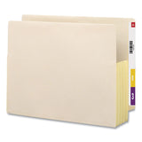 Smead™ Manila End Tab File Pockets with Tyvek-Lined Gussets, 3.5" Expansion, Letter Size, Manila, 10/Box (SMD75164) Pack of 10