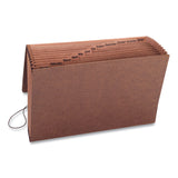 Smead™ TUFF Expanding Wallet, 12 Sections, Elastic Cord Closure, 1/12-Cut Tabs, Legal Size, Redrope (SMD70390) Each