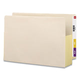 Smead™ Manila End Tab File Pockets with Tyvek-Lined Gussets, 3.5" Expansion, Legal Size, Manila, 10/Box (SMD76164) Pack of 10
