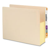 Smead™ Manila End Tab File Pockets with Tyvek-Lined Gussets, 5.25" Expansion, Letter Size, Manila, 10/Box (SMD75174) Pack of 10